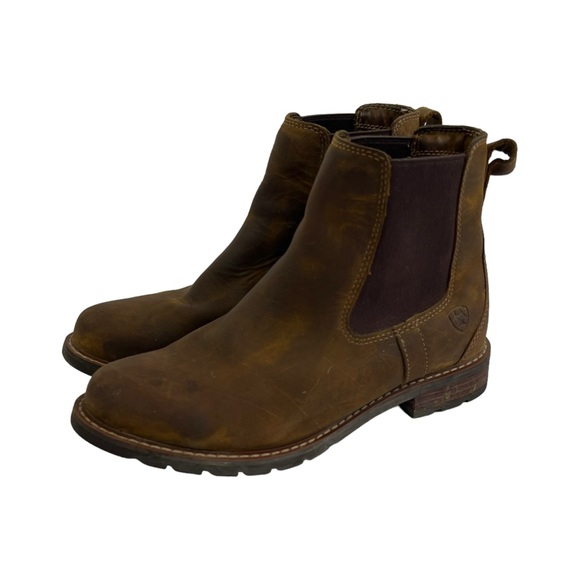 Ariat Shoes - Ariat Wexford Waterproof Chelsea Womens Weathered Brown Casual Boots Sz 7.5 B